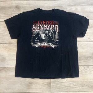 Lynyrd Skynyrd Shirt Mens Large Black 2016 Tour Concert Band Rock Music Tee